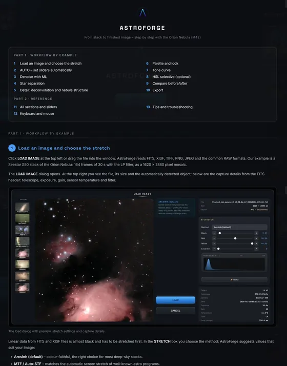 Manual page in English